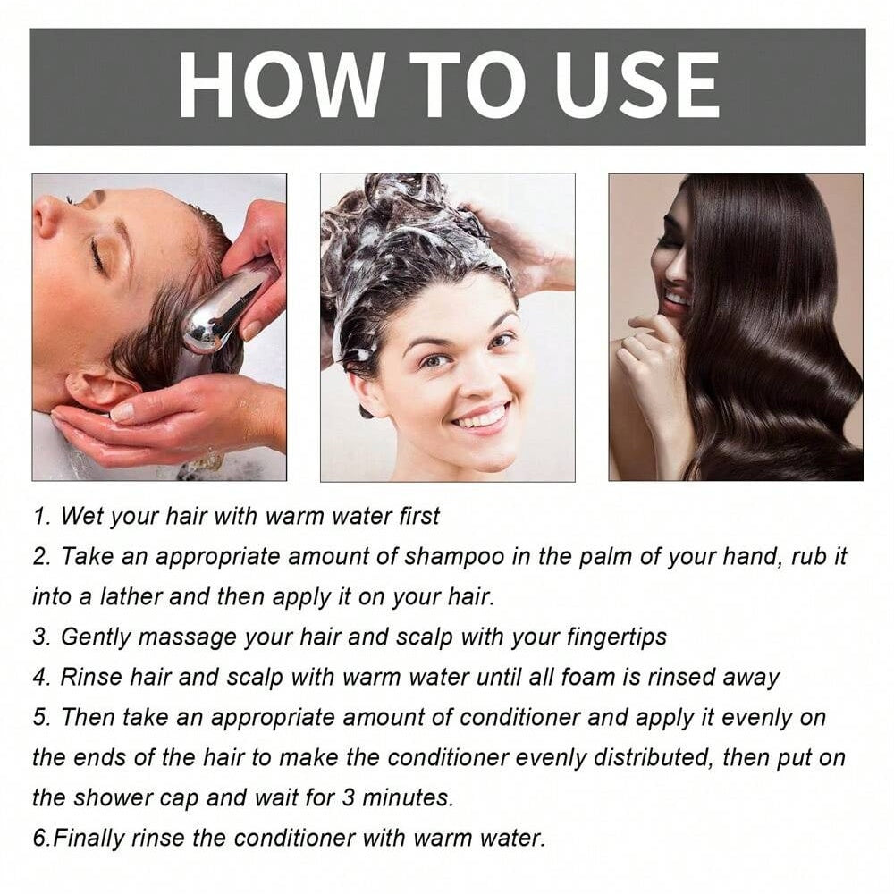 Onion Shampoo &amp; Conditioner With Onion Extract And Vitamin E Cleanses And Reduces Oiliness, Suitable For All Hair Types-Selling On Ebay Is Prohibited