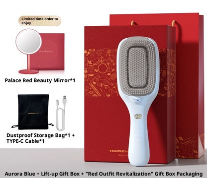 Red Light Hair Growth Comb Oil Control Comb Hair Care Comb Blue Light Loss Scalp Massage Comb.