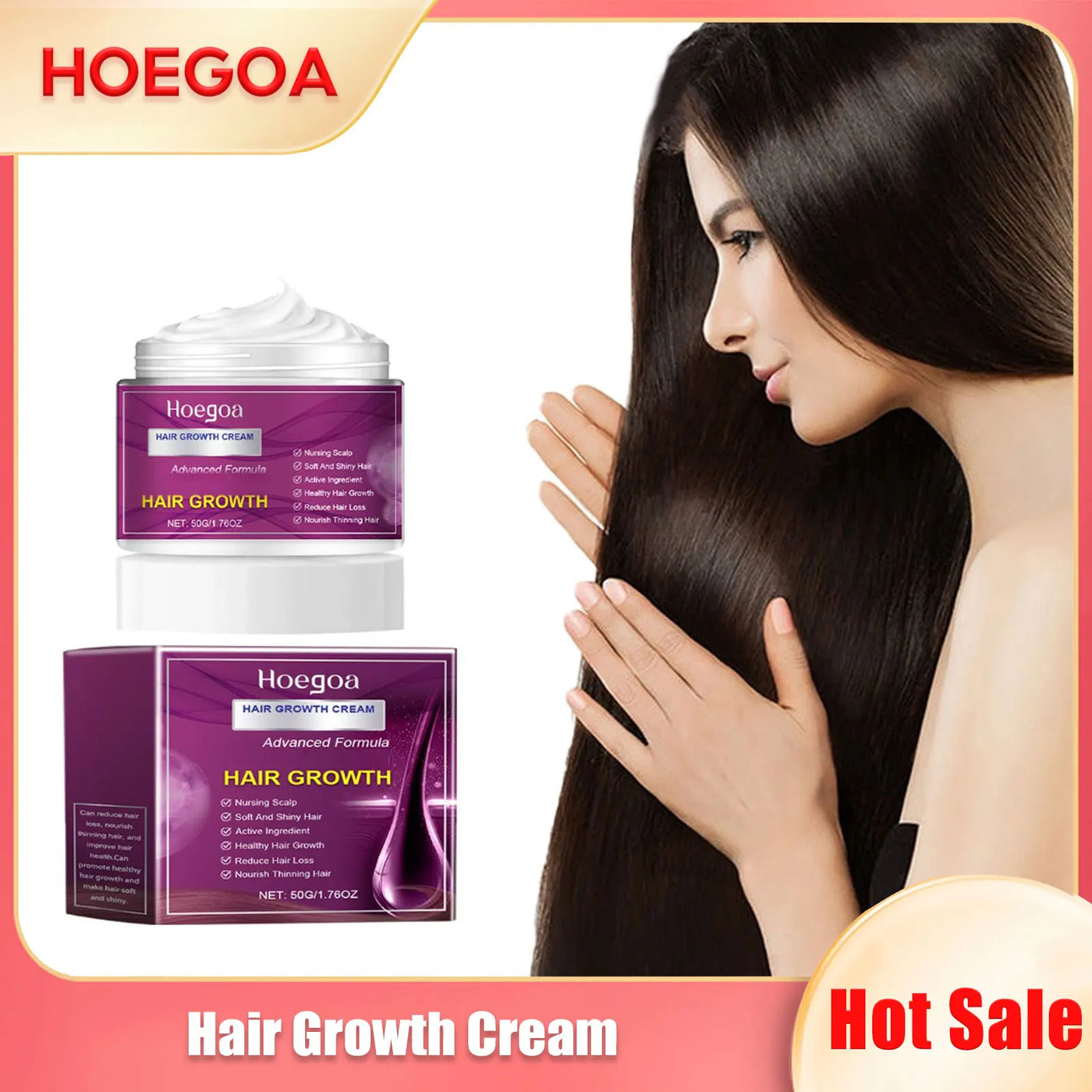 Hair Growth Cream Reducing Loss Nourish Dry Repair Damaged Scalp Massage Prevent Baldness Effective Treatment Hair Care Lotion