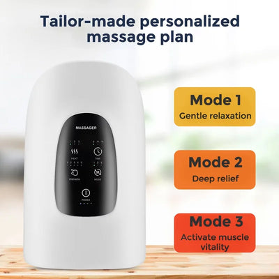 Electric Hand Massager Air Bag Air Compression Massager Intelligent Kneading Constant Temperature Heating Palm Massager Machine