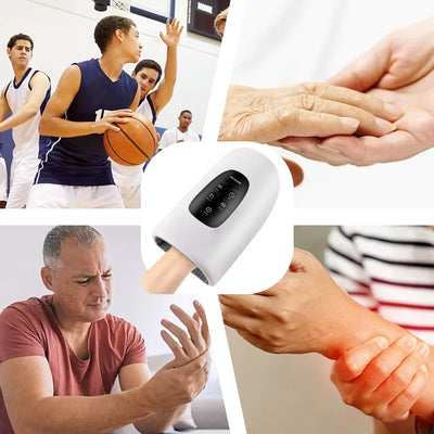 Electric Hand Massager Air Bag Air Compression Massager Intelligent Kneading Constant Temperature Heating Palm Massager Machine
